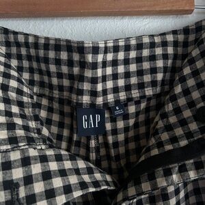 GAP Black and Cream Gingham Pants